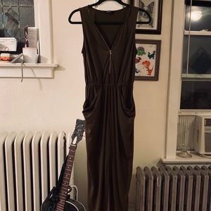 Green Long Pants Romper